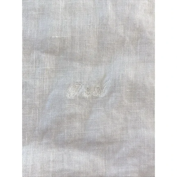 Porter & Ash Shirt Men XL White 100% Linen Short‎ Sleeve - Picture 5 of 8